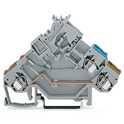 WAGO 280-562/281-420 LED-Klemme 5 mm Zugfeder Belegung: L Grau 50 St.