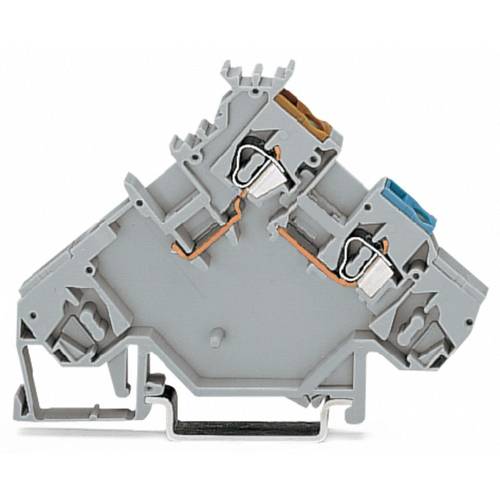 WAGO 280-564 Initiatorenklemme 5 mm Zugfeder Belegung: L Grau 10 St.