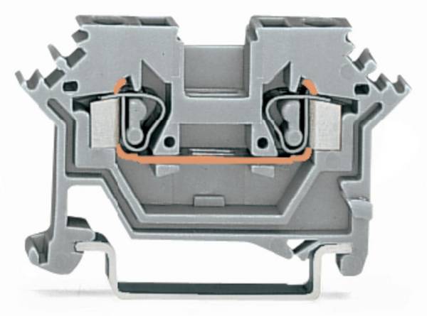WAGO 280-601 Durchgangsklemme 5 mm Zugfeder Belegung: L Grau 100 St.