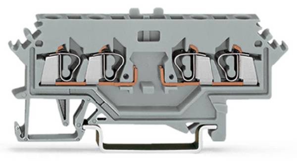 WAGO 280-686 Basisklemme 5 mm Zugfeder Belegung: L Grau 100 St.