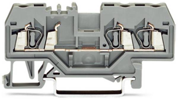 WAGO 280-681 Durchgangsklemme 5 mm Zugfeder Belegung: L Grau 100 St.
