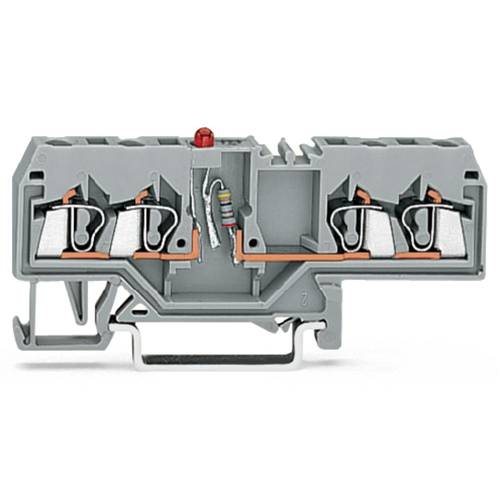 WAGO 280-658/281-413 LED-Klemme 5 mm Zugfeder Belegung: L Grau 100 St.