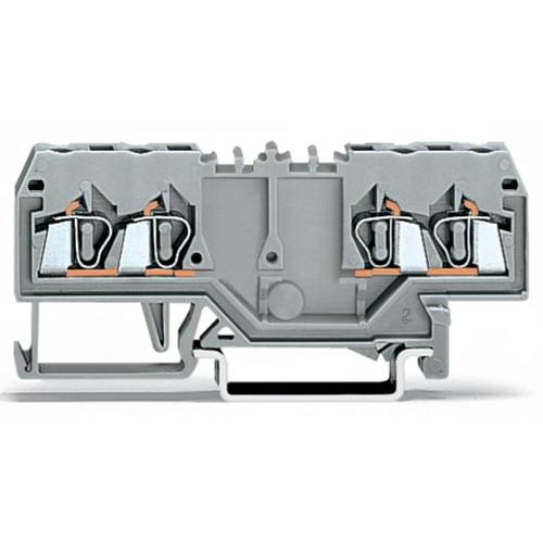 Thumbnail - WAGO 280-826 Durchgangsklemme 5 mm Zugfeder Belegung: L Grau 100 St.