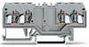 WAGO 280-826 Durchgangsklemme 5 mm Zugfeder Belegung: L Grau 100 St.