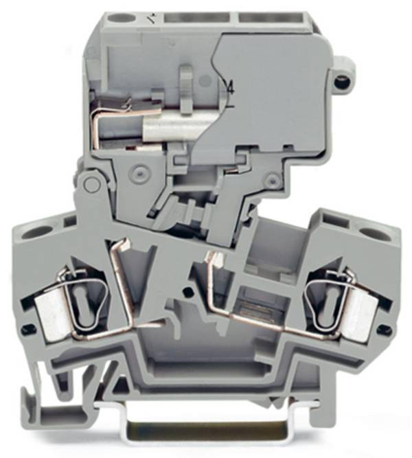 WAGO 281-624 Trennklemme 8 mm Zugfeder Belegung: L Grau 50 St. Piece