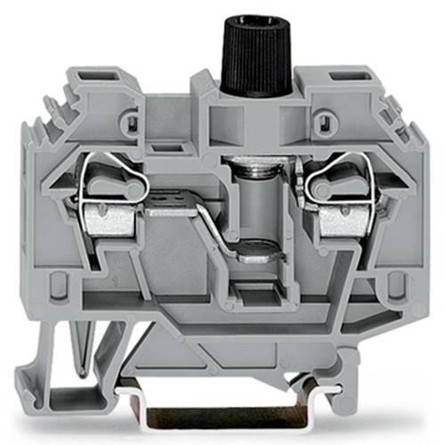 WAGO 282-126 Sicherungsklemme 13 mm Zugfeder Belegung: L Grau 40 St.