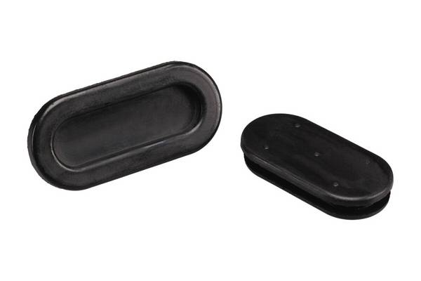 PB Fastener 1099-01 Kabeldurchführung Langloch Klemm-Ø (max.) 46 mm Plattenstärke (max.) 2.5 mm PVC Schwarz 1 St.