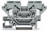 WAGO 284-601 Durchgangsklemme 10 mm Zugfeder Belegung: L Grau 25 St.