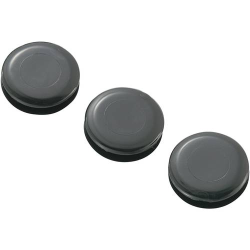 TRU COMPONENTS TC-GMCQR-1410203 Kabeldurchführung geschlossen Klemm-Ø (max.) 10.5 mm Plattenstärke (max.) 3.4 mm PVC Sch...