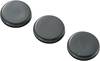 TRU COMPONENTS TC-GMCQR-2518203 Kabeldurchführung geschlossen Klemm-Ø (max.) 18.9 mm Plattenstärke (max.) 1.5 mm PVC Schwarz 100 St.