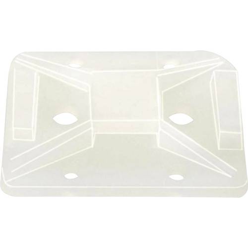 HellermannTyton TY8G1S-PA66-NA-C1 Befestigungssockel selbstklebend, schraubbar 151-11819 halogenfrei, UV-stabilisiert, w...