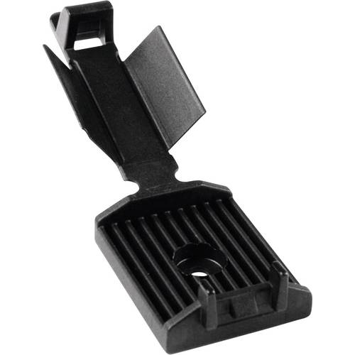 HellermannTyton FKH25-HIR-BK-C1 Befestigungssockel schraubbar 151-16250 für Flachbandkabel, schlagzäh Schwarz 1 St.