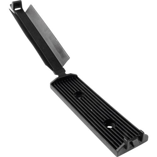 HellermannTyton FKH50A-HIR-BK-C1 Befestigungssockel selbstklebend, schraubbar 151-15500 für Flachbandkabel, mit Acrylat ...