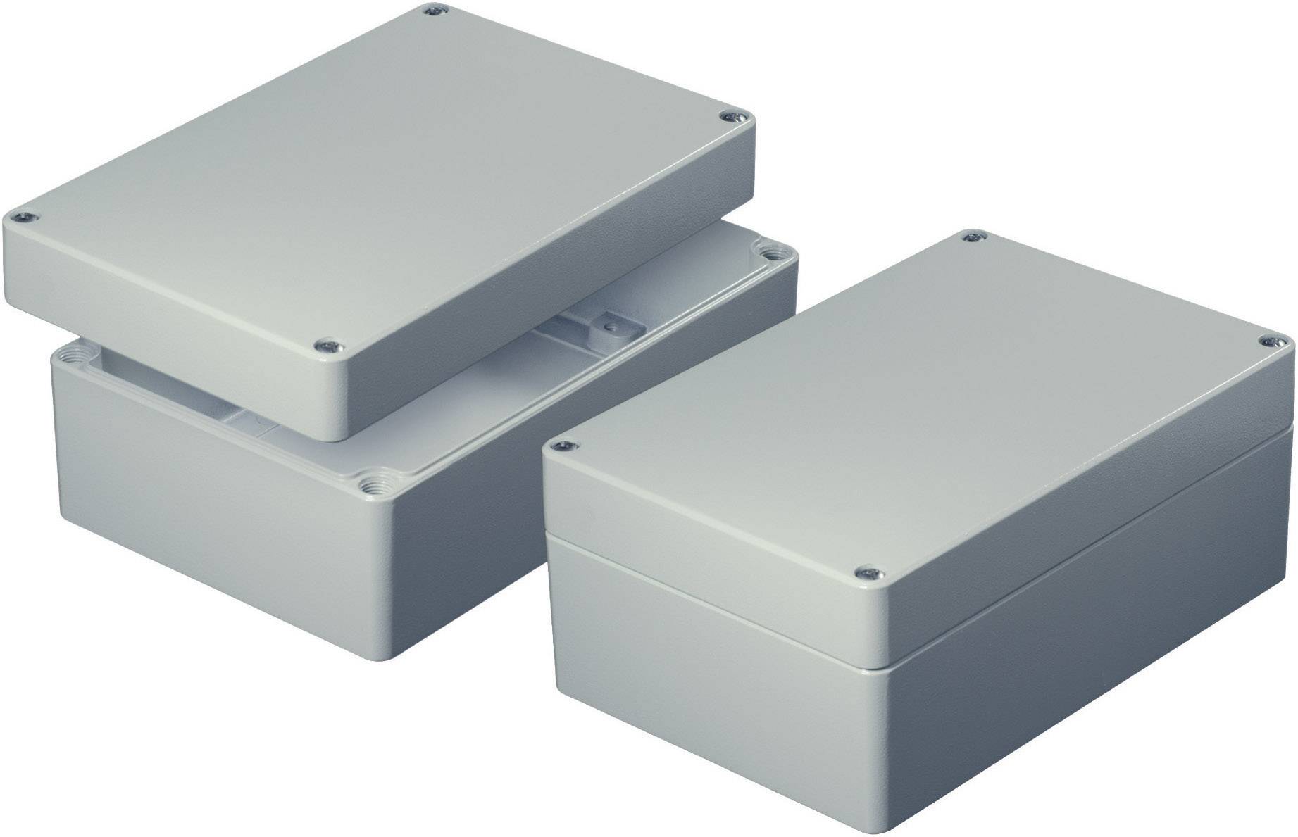 Axxatronic AS082 Universele behuizing 120 x 80 x 60 Aluminium Grijs (RAL 7032) 1 stuk(s) afbeelding