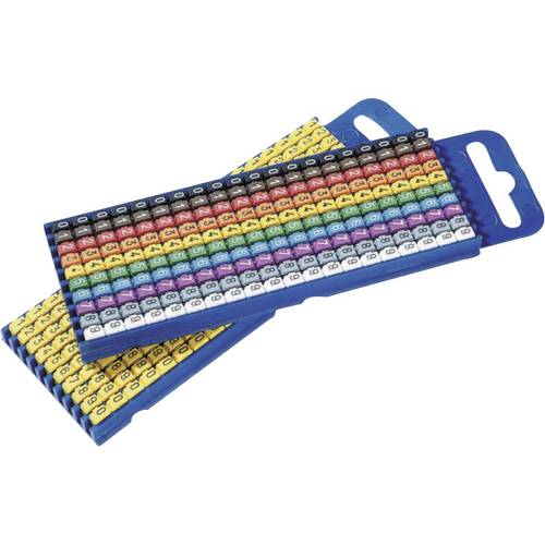 HellermannTyton WIC1-0-9-PA-YE-T1 Kennzeichnungsclip Aufdruck 0 - 9 Außendurchmesser-Bereich 2 bis 2.80 mm 561-01101