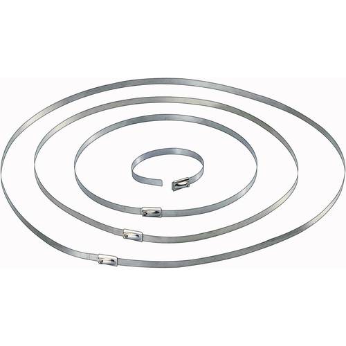 TRU COMPONENTS 1570838 Kabelbinder 201 mm 4.60 mm Silber 10 St.