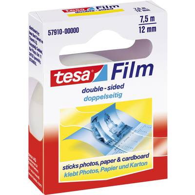 tesa tesafilm® doppelseitig 57910-00000-02 Doppelseitiges Klebeband tesafilm® Transparent (L x B) 7.5 m x 12 mm 1 St.