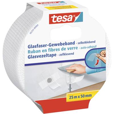 tesa Tesa 05255-00004-01 Gewebeklebeband  Weiß (L x B) 25 m x 50 mm 1 St.