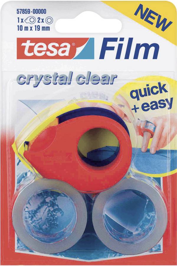tesa  57859-00000-13 tesafilm kristall-klar Transparent (L x B) 10 m x 19 mm 2 St.