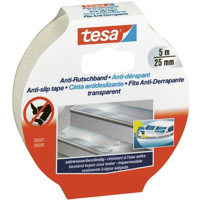 tesa 55587-00000-11 Anti-Rutschband Transparent (L x B) 5 m x 25 mm 1 St.
