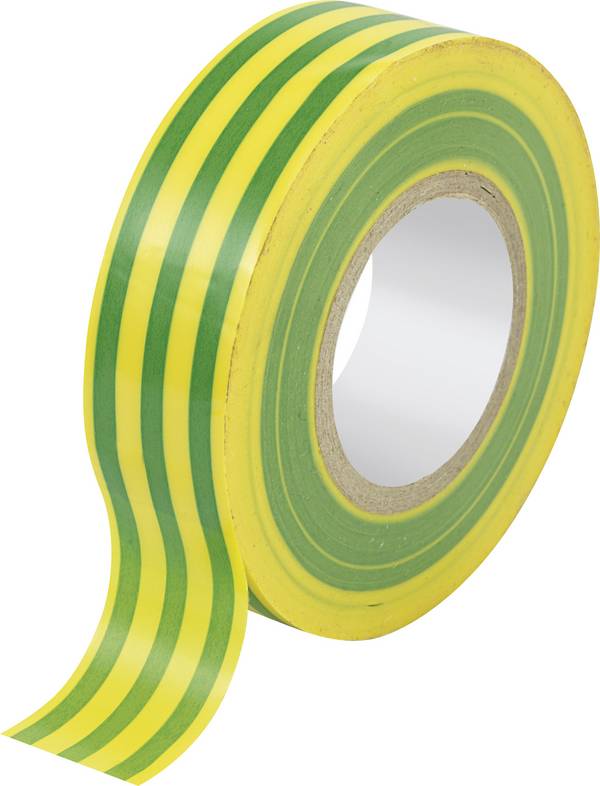 TRU COMPONENTS  TC-10089956 Kabelbündelband  Grün, Gelb (L x B) 20 m x 19 mm 1 St.