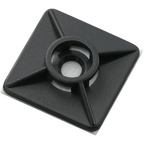 TRU COMPONENTS WCA26RBK Befestigungssockel 541541 Bündel-Ø-Bereich 4.80 mm (max) 4fach einfädeln Schwarz 1 St.