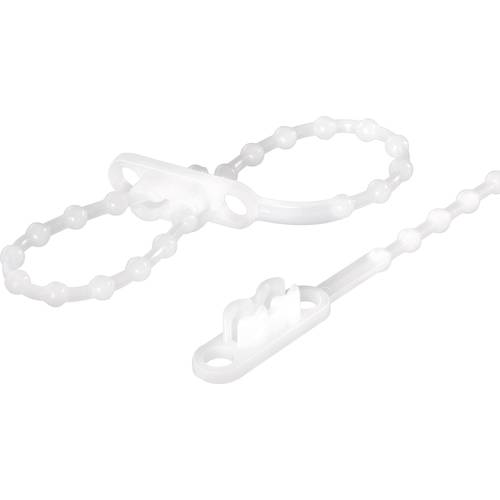 TRU COMPONENTS 1592904 TC-KTV145203 Knotenband 145 mm 2 mm Natur mit Doppelkopf 100 St.