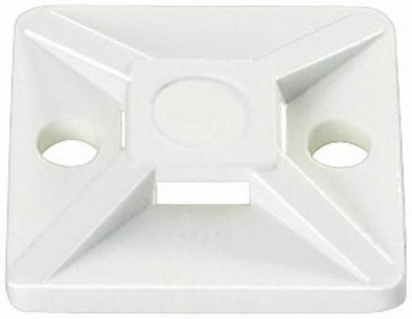 HellermannTyton Befestigungssockel selbstklebend, schraubbar 151-28349 4fach einfädeln, halogenfrei, UV-stabilisiert, witterungsstabil Transparent 100 St.