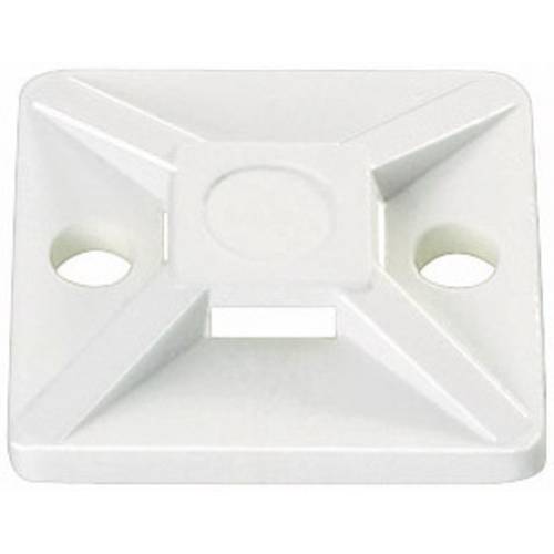 HellermannTyton Befestigungssockel selbstklebend, schraubbar 151-28349 4fach einfädeln, halogenfrei, UV-stabilisiert, wi...