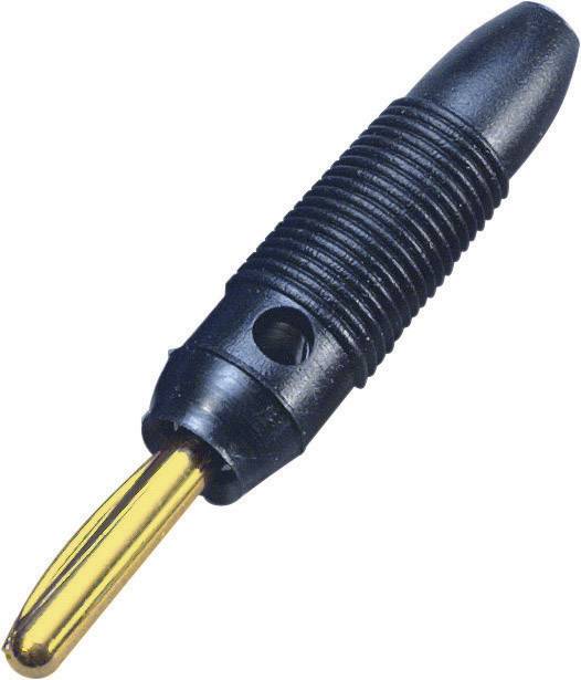 BKL Electronic 072150/G Bananenstecker Stecker, gerade Stift-Ø: 4 mm Schwarz 1 St.