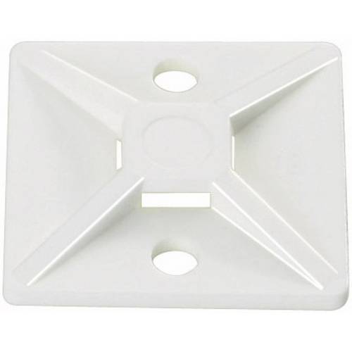 HellermannTyton MB4A-N66-NA-C1 Befestigungssockel selbstklebend, schraubbar 151-28469 4fach einfädeln, halogenfrei, UV-s...