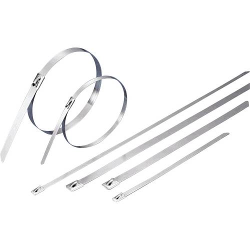 Thumbnail - TRU COMPONENTS 1592771 TC-BCT-362203 Kabelbinder 362 mm 4.60 mm Silber 1 St.
