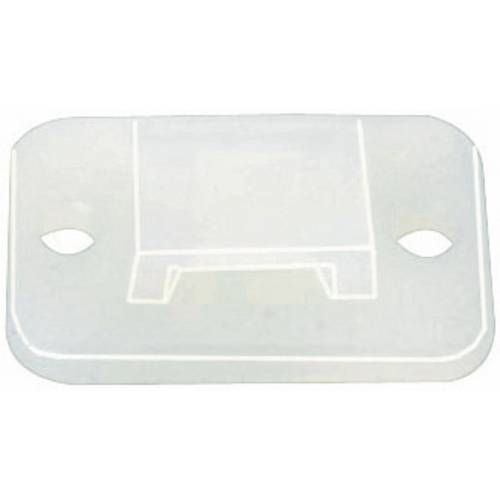 HellermannTyton TY3G1S-PA66-NA-C1 Befestigungssockel selbstklebend, schraubbar 151-11319 halogenfrei, UV-stabilisiert, w...