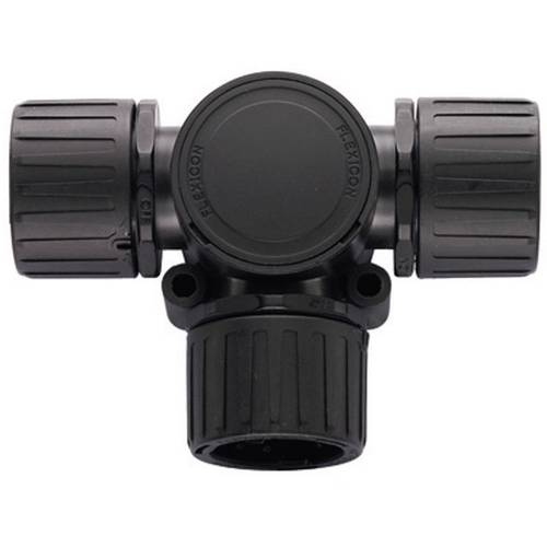 HellermannTyton 166-24800 HG16-T T-Verteiler Schwarz 16 mm, 16 mm, 16 mm 1 St.