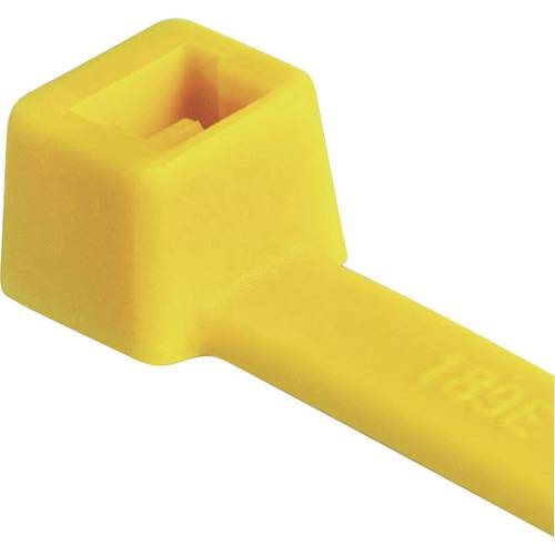 Thumbnail - HellermannTyton 111-03006 T30R-PA66-YE Kabelbinder 150 mm 3.50 mm Gelb Witterungsstabil 100 St.