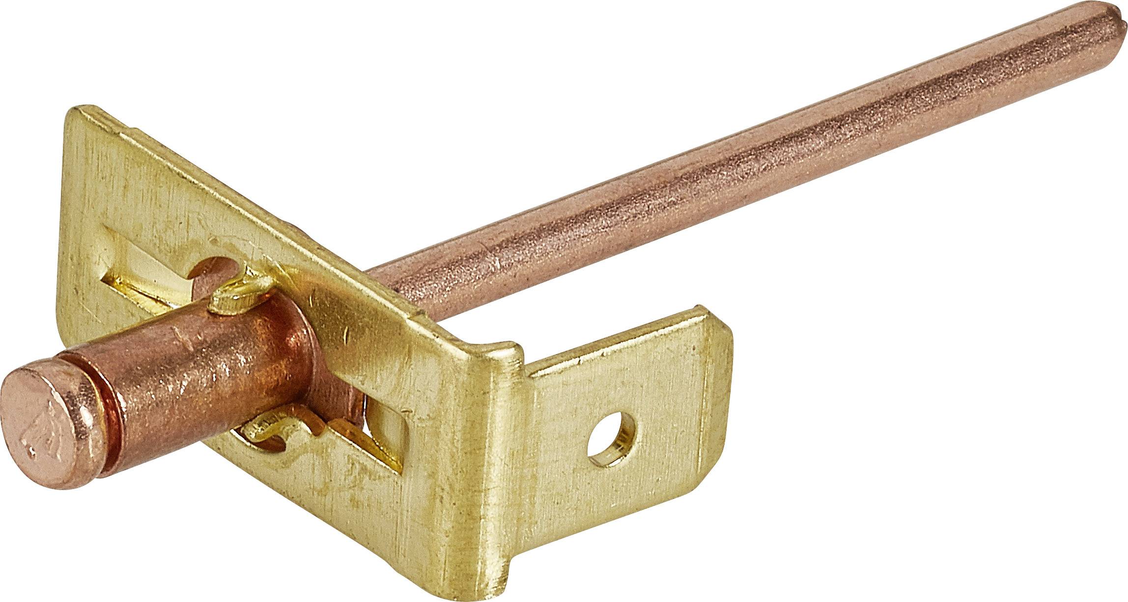 PB Fastener RIV 163 Erdanschluss Steckbreite: 6.3 mm Steckdicke: 0.8 mm 180 ° Unisoliert Metall 1 St.