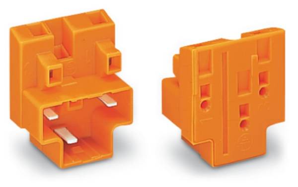 Verbindungsklemme starr: 0.75-1.5 mm² Polzahl: 3 WAGO 730-113 50 St. Orange