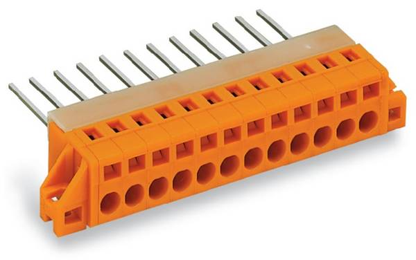 WAGO 731-162 Federkraftklemmblock 2.50 mm² Polzahl 2 Orange 50 St.