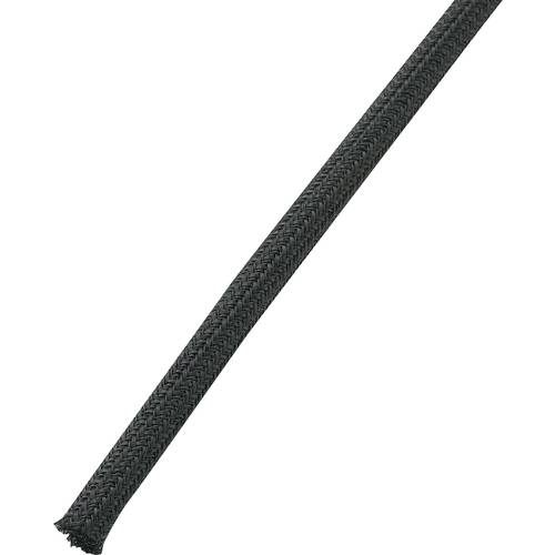TRU COMPONENTS 1571394 BS1000-FR2 Geflechtschlauch Schwarz PET 6.40 bis 6.40 mm Meterware