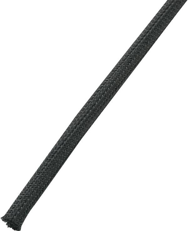 TRU COMPONENTS 1571394 BS1000-FR2 Geflechtschlauch Schwarz PET 6.40 bis 6.40 mm Meterware