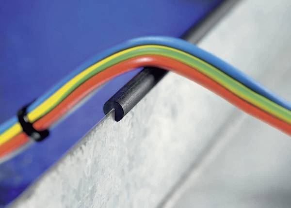 HellermannTyton RA1-PVC-BK-75M  Kantenschutz  PVC Schwarz  Meterware
