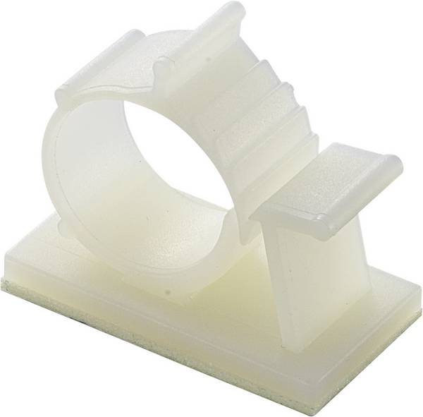 TRU COMPONENTS Befestigungssockel selbstklebend 543202 Bündel-Ø-Bereich 15 bis 19 mm Natur 1 St.