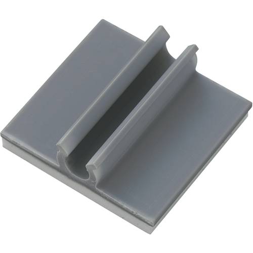 Thumbnail - TRU COMPONENTS Befestigungssockel selbstklebend 543362 Bündel-Ø-Bereich 9.50 mm (max) Grau 1 St.