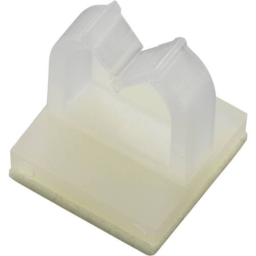 TRU COMPONENTS 11 mm Befestigungssockel selbstklebend Bündel-Ø-Bereich 8.90 mm (max) Natur 1 St.