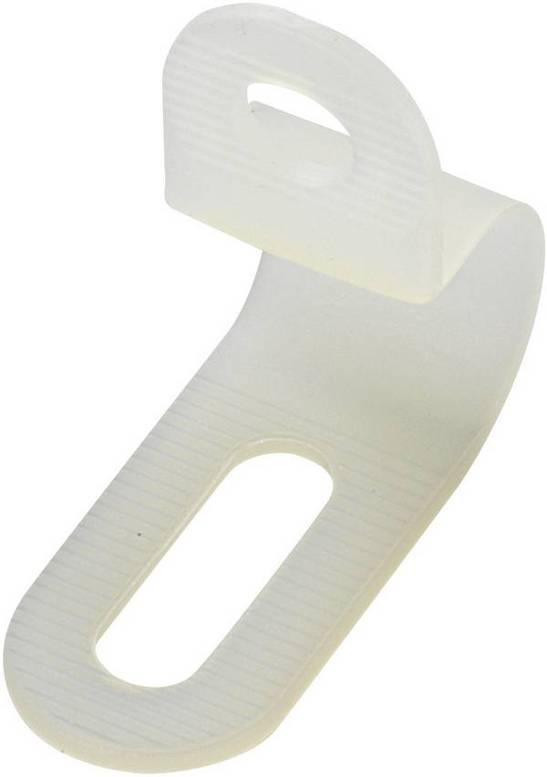 TRU COMPONENTS TC-PC-0609203 Befestigungsschelle schraubbar 1593107 Bündel-Ø-Bereich 9.50 mm (max) Weiß 1 St.
