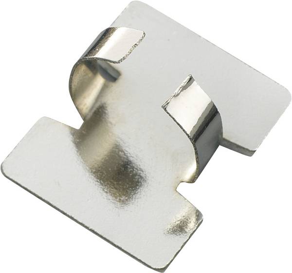 TRU COMPONENTS Befestigungsschelle selbstklebend 543619 Bündel-Ø-Bereich 6 mm (max) Silber 1 St.