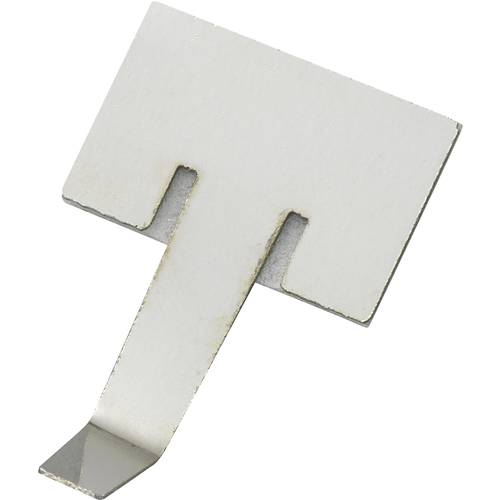 TRU COMPONENTS Befestigungsschelle selbstklebend 543674 Bündel-Ø-Bereich 9.50 mm (max) Silber 1 St.