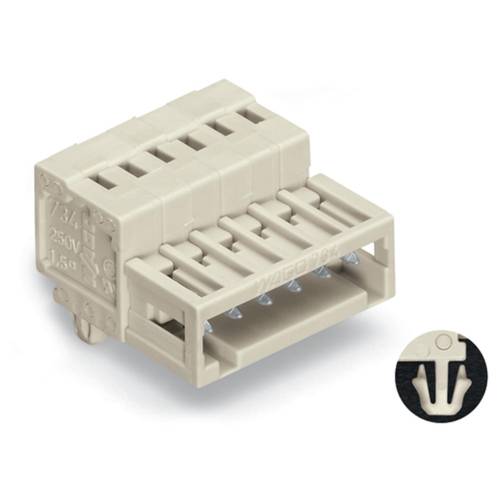 WAGO Stiftleiste (Standard) 2140 Polzahl Gesamt 5 Rastermaß: 3.50 mm 734-305/018-000 100 St.