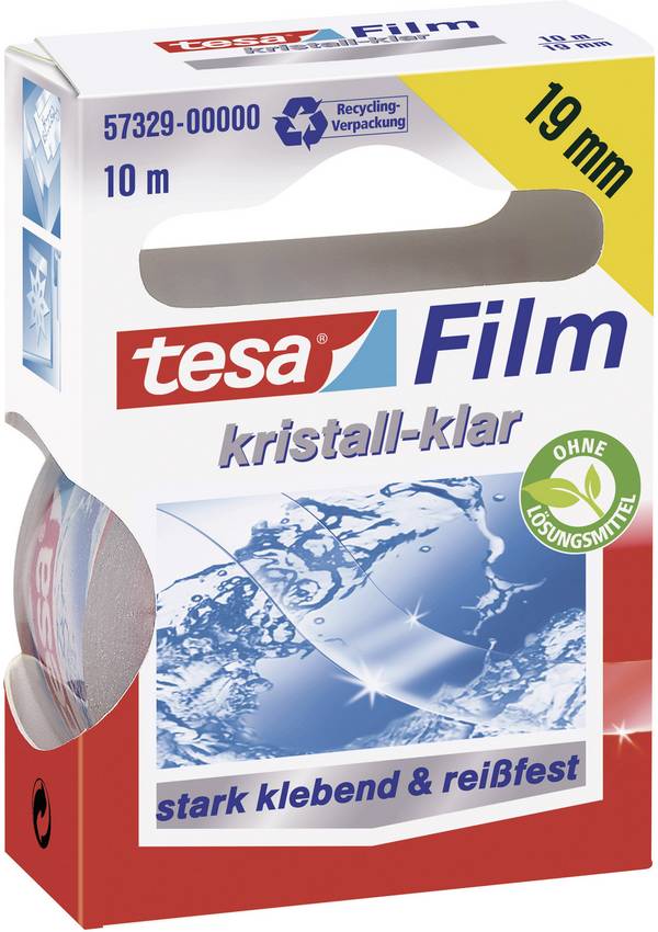 tesa  57329-00000-03 tesafilm kristall-klar Transparent (L x B) 10 m x 19 mm 1 St.