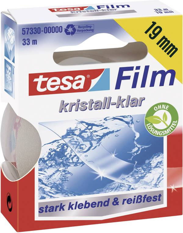 tesa  57330-00000-03 tesafilm kristall-klar Transparent (L x B) 33 m x 19 mm 1 St.